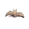Whimsical resin Grey Bat Brooch by EllyMental