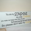 shabby chic plaque sign you are my sunshine 