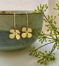 Yellow flower enamel earring - Image 4