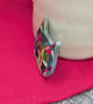 Brightly coloured cat pin brooch  - Image 2