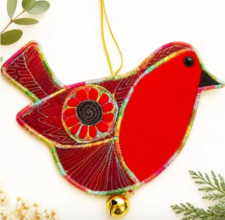 Christmas Robin hanging Decoration 