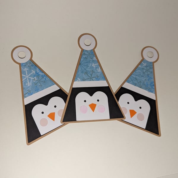 Penguin or Reindeer Gift Tags - set of 3 