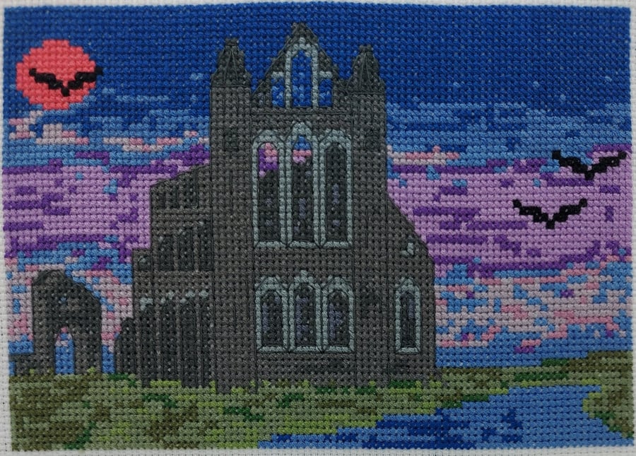 Whitby Abbey Cross Stitch Kit - Folksy