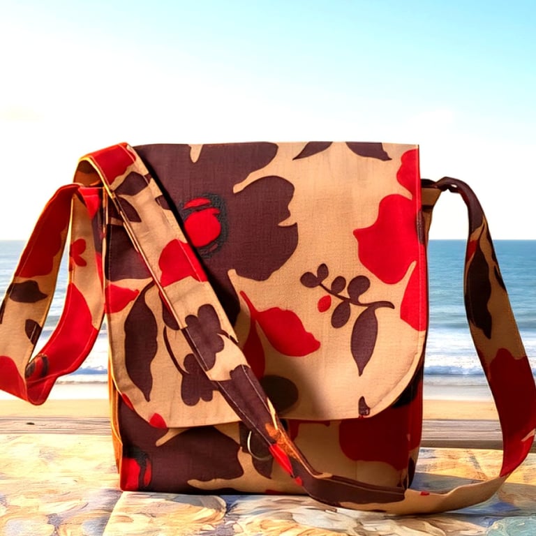 Cross body flower bag