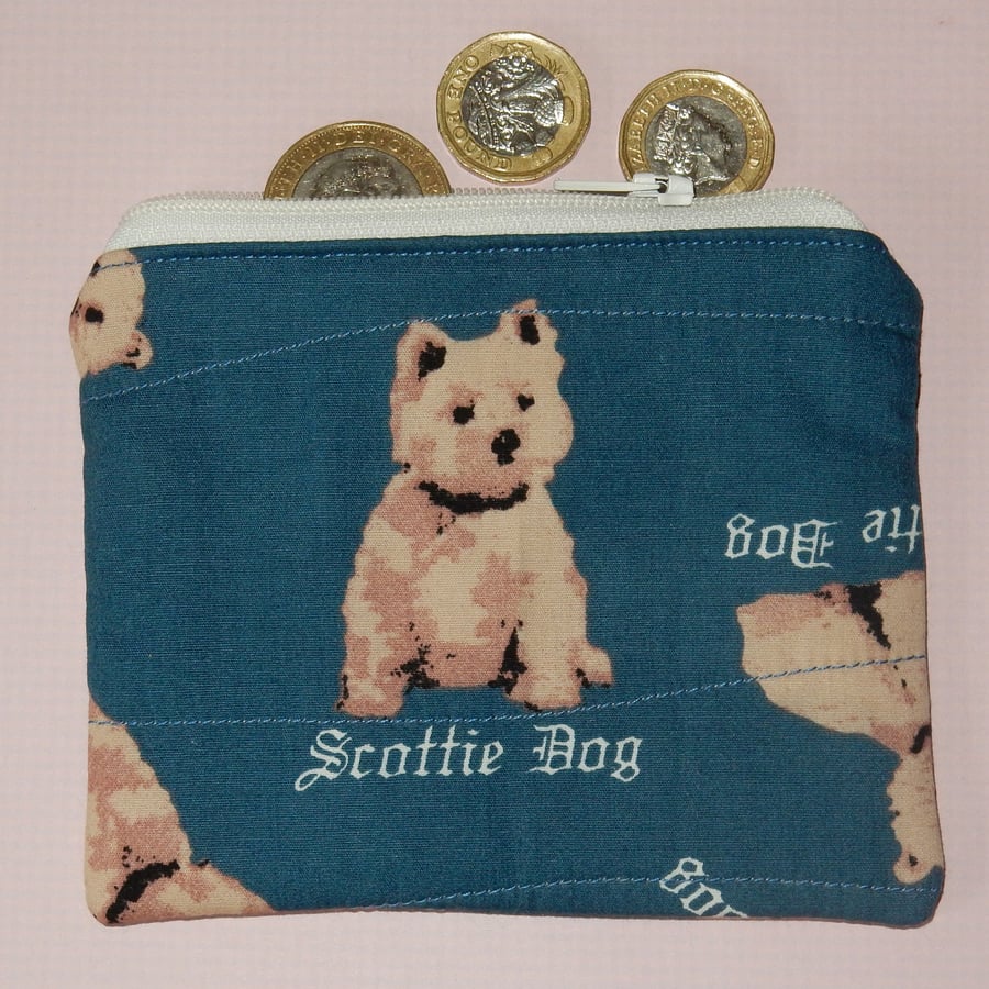 Coin purse Scottie dog