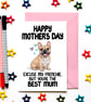 Funny French Bulldog Mother’s Day Card – Best Mum Gift