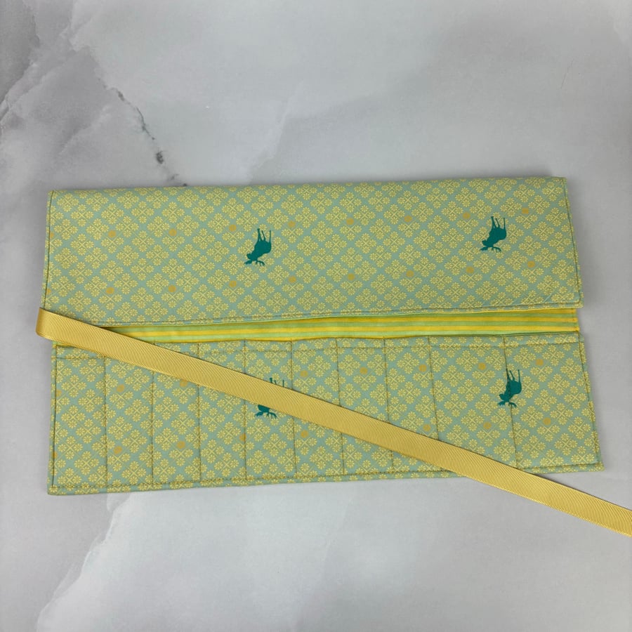 Moose brush roll, Elk pencil wrap, Tool wrap, Handmade