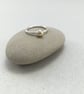 Hallmarked Yellow Gold Pebble Sterling Silver Stacking Ring - Image 1