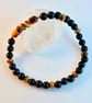 Tigers Eye & Black Onyx Bracelet - Larger Size - Father's Day, Gifts For Men - Image 2