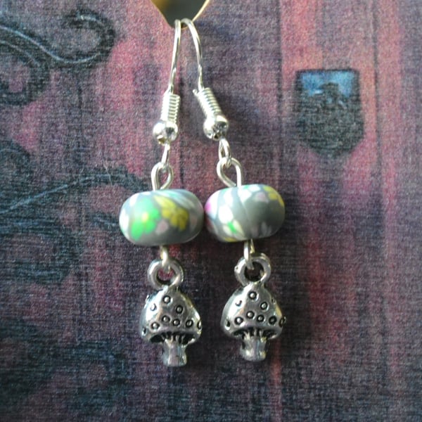 Toadstool earrings magical woodland 