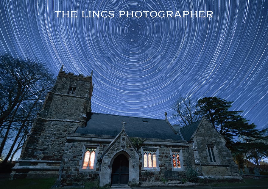 Star Trail Circles print