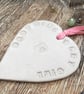 Loveheart hanger, ceramic lovehearts, gift idea, home decor, pottery - Image 8