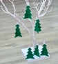 Small Felt Festive Tree Shaped Christmas Decoration. - Image 1