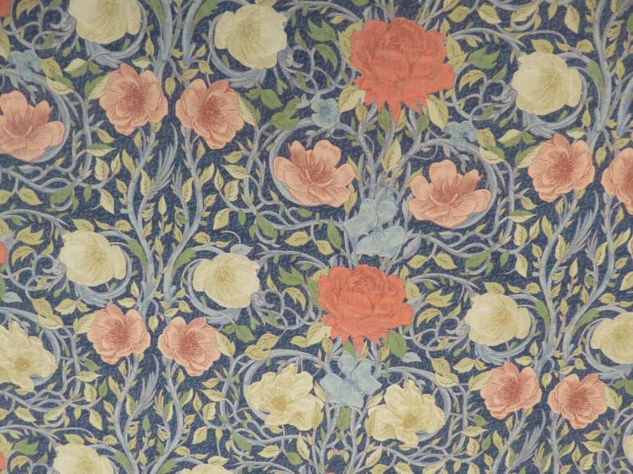 William Morris Floral Ophelia Indigo Blue Tablecloth Various Size