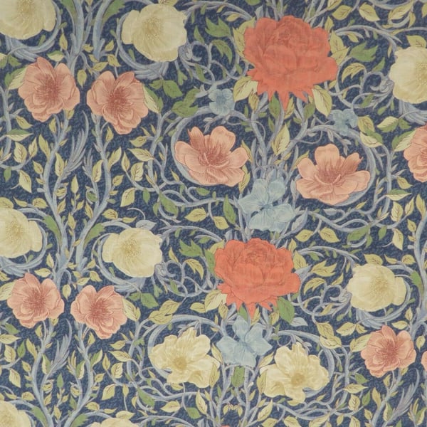 William Morris Floral Ophelia Indigo Blue Tablecloth Various Size