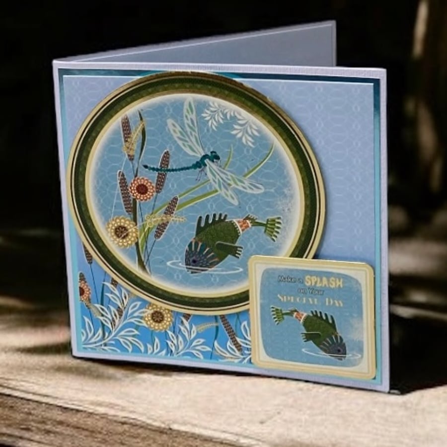 Birthday Card. River Scene Birthday Card for Him or Her. Birthday For Friend.