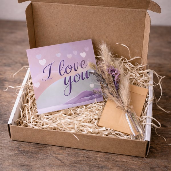 Handmade Botanical Valentine Gift Box 