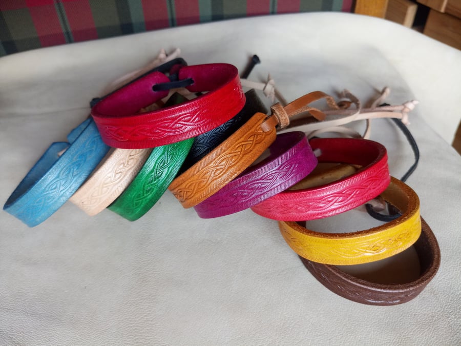 Friendship Bracelet, Custom Leather Bracelet for Women, Men and Children, Hand T