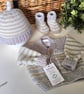 Designer Merino Wool Hand Knitted Baby Cardigan Gift Set Size 3-6 months  - Image 2