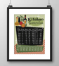 020B - Retro Kitchen Measures Conversion Chart Blackboard Cross Stitch Pattern - Image 2
