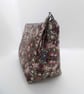 SOLD Make up bag in William Morris fabric Lilies and Roses - Image 3