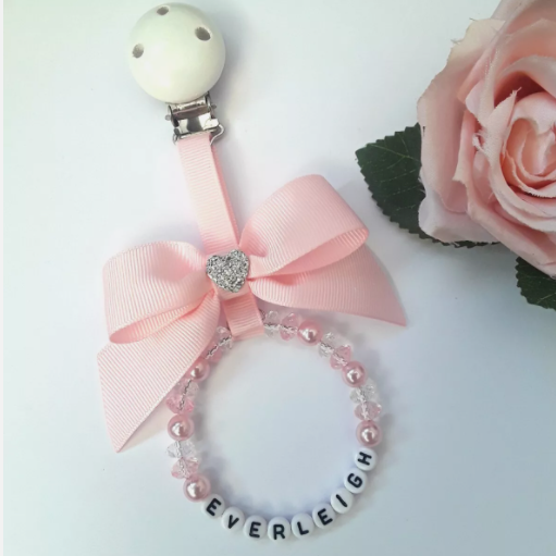 Personalised Pram Charm,Baby Pink Pram Charm,New Baby Girl Gift,Baby Shower gift