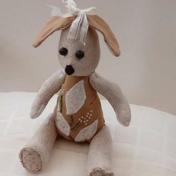 Embroidered Animal, Home Decor, Embroidered Dog