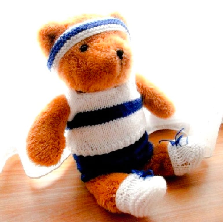 KNITTING PATTERN PDF Teddy Goes for a Run