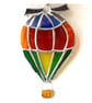 HotAir Balloon Stained Glass Suncatcher Rainbow - Image 1