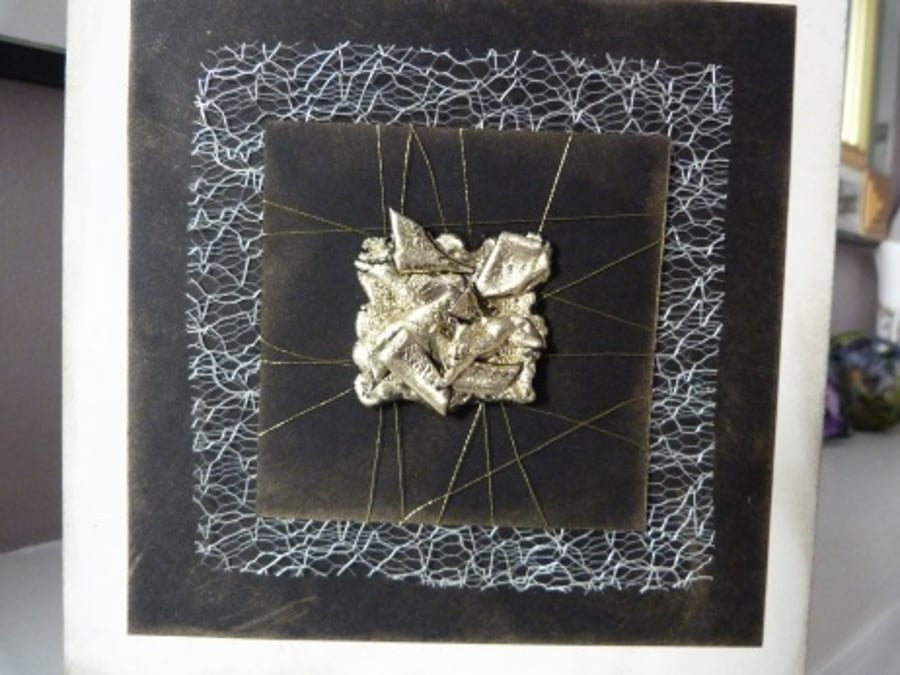 Funky Gold and Black Card