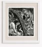 The Death of Leonardo (after Ingres). Etching on paper, signed & numbered