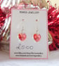 Crystal Heart Earrings with Special Finish - Image 5