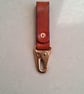 Leather & Solid Brass Copper Rivet Keyring Belt Dangler - Image 5