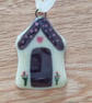 Green Fused Glass House - Image 2