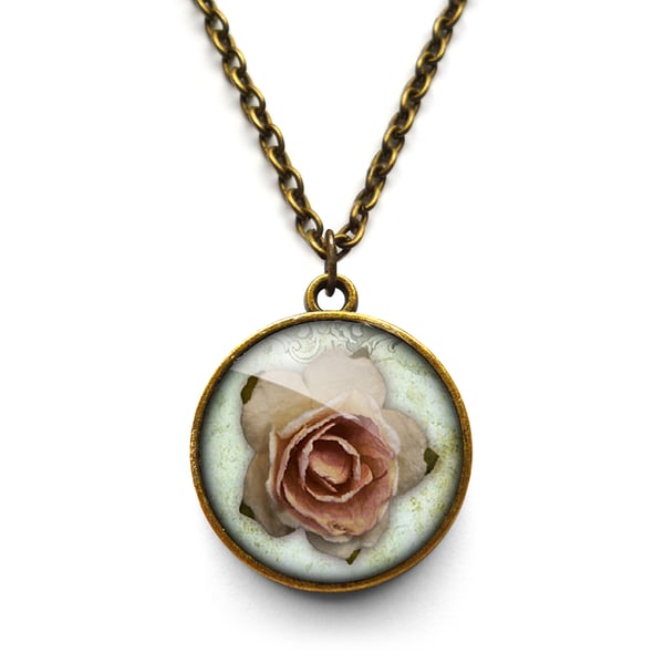 Pink Rose Necklace (RR08)
