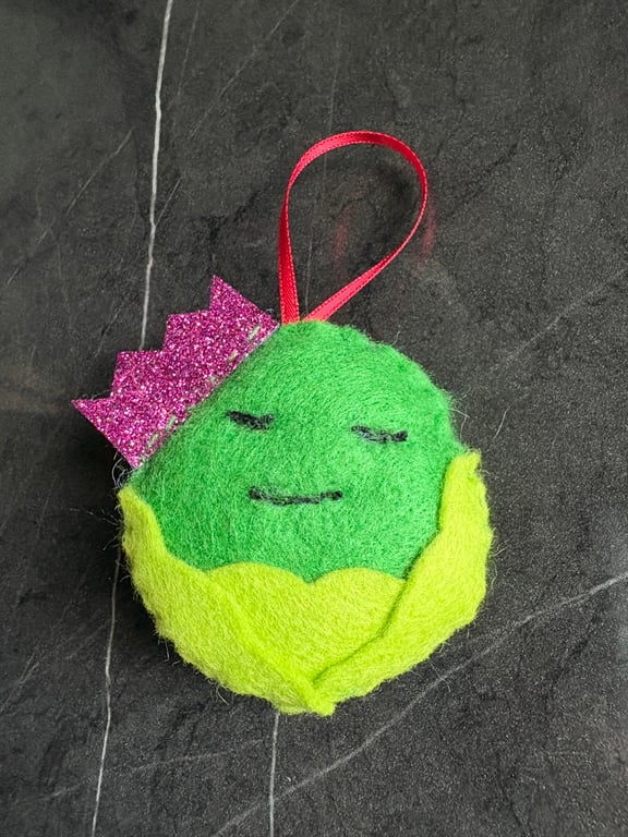 Christmas sprout bauble