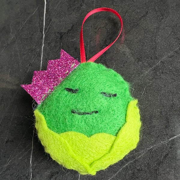 Christmas sprout bauble