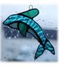 SOLD Dolphin Suncatcher Stained Glass Handmade - Image 5