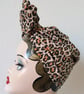 Leopard Print Vintage Style Turban