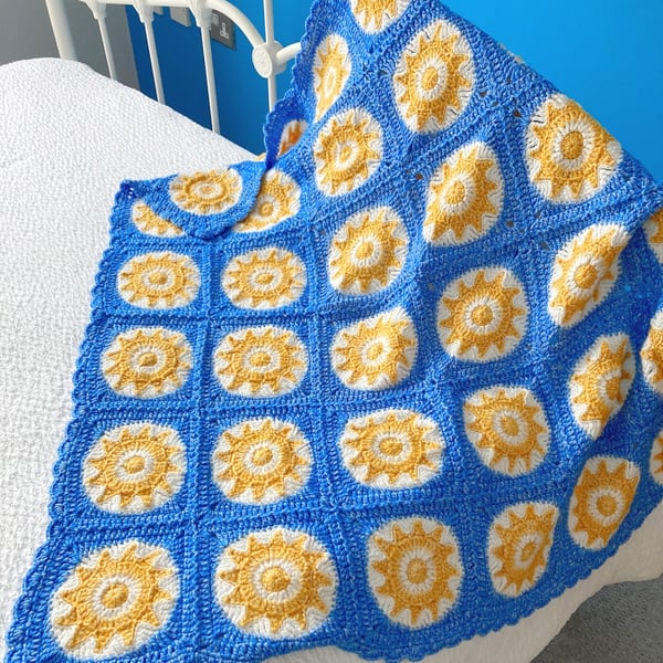 Hazy Sunshine Crocheted Baby Blanket