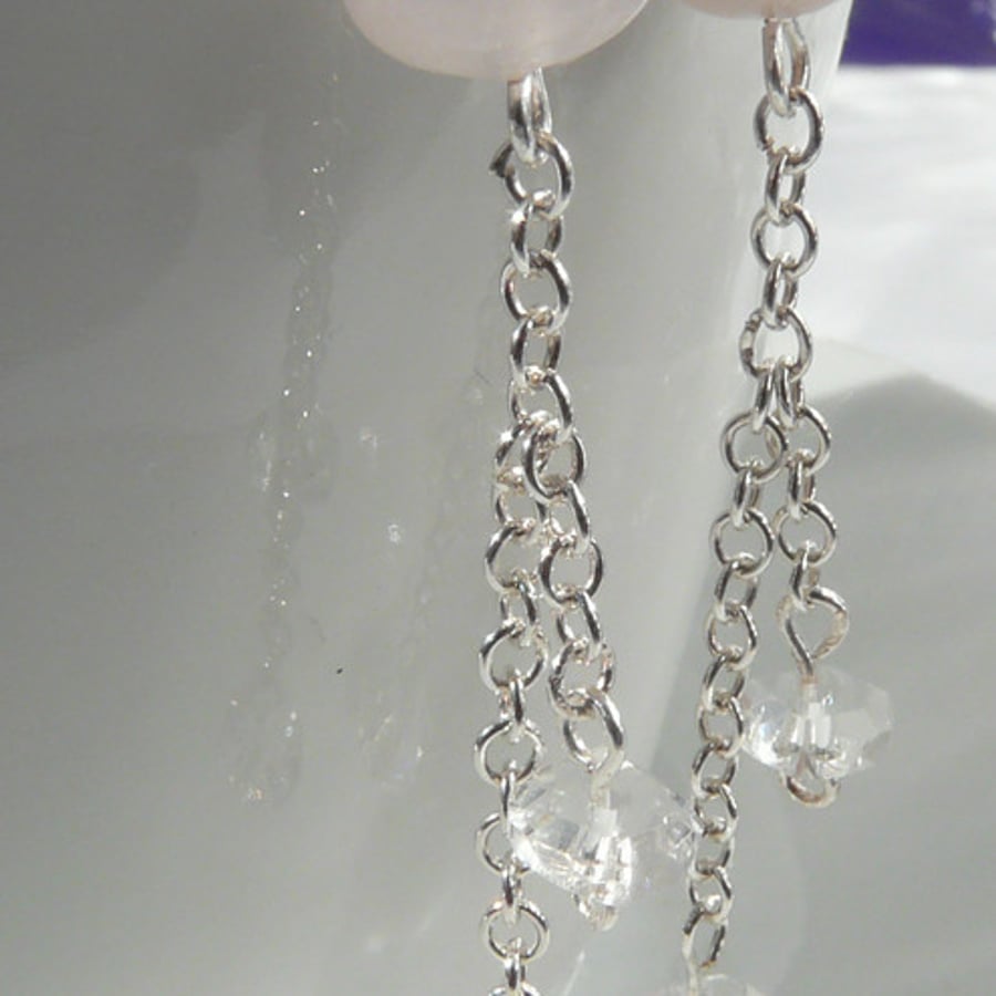 Crystal Rose Earrings