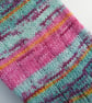 Hand-cranked Knitted Ribbed Wool Socks Size 8 to 9 Turnover Tops - Image 3