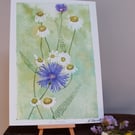 Our Meadow Watercolour Print A4