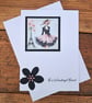 C6718   To a wonderful friend, Birthday, Pink, Black, 