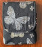 Butterflies: 5-slot fabric fountain pen case - Image 2