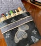 Butterflies: 5-slot fabric fountain pen case - Image 5