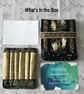 Maya 6-slot fabric fountain pen case black gold cream - Image 8