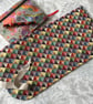 Tristan:  smaller tapestry 7-slot fountain pen roll & linen twill tie.           - Image 7