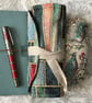 Arthurian: Large Tapestry 7-slot fountain pen roll with linen twill tie.       - Image 1