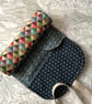 Tristan: Large tapestry pen roll with linen twill tie - Image 2